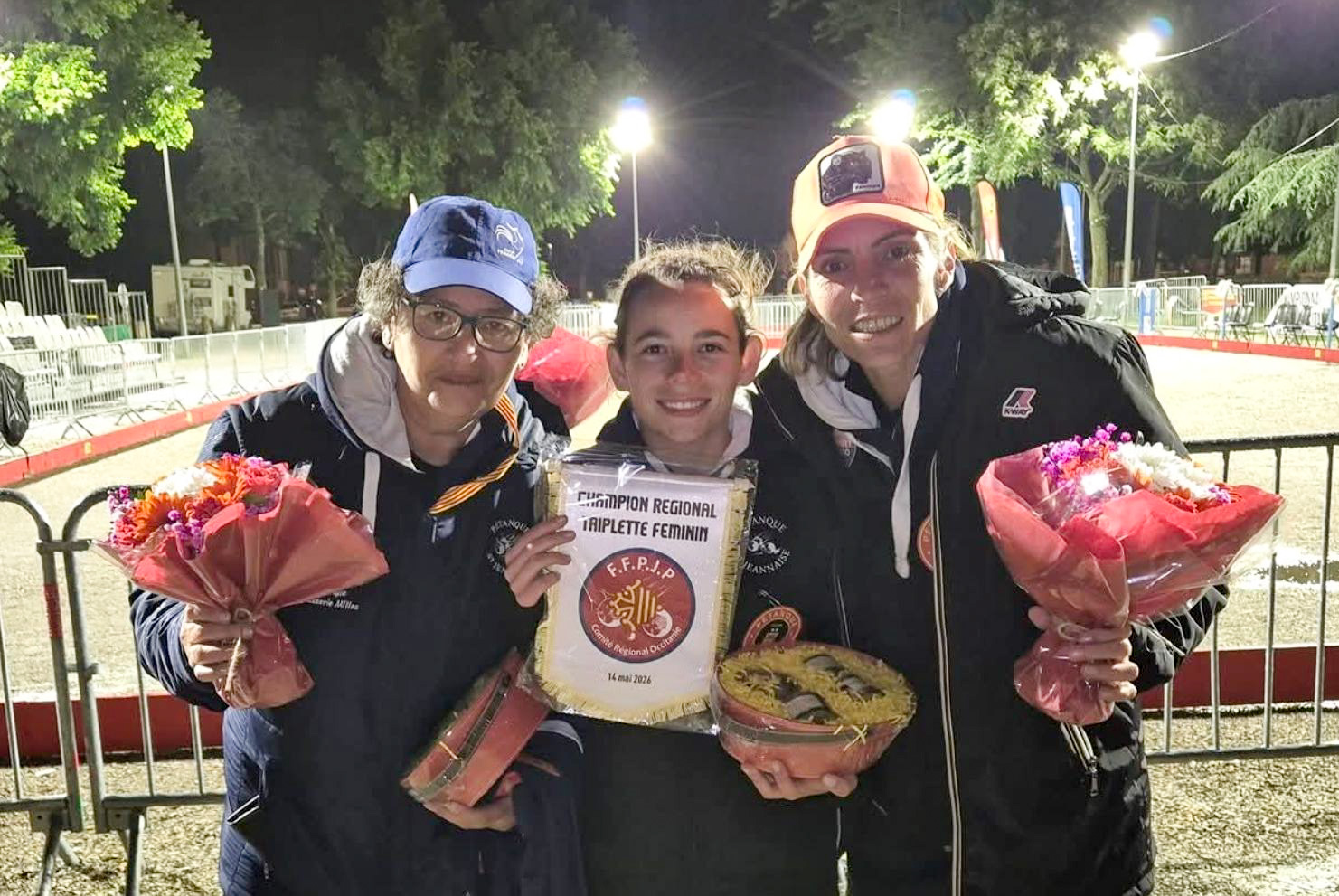 1 championnes triplette fminin